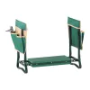 Garden Kneeler and Seat, 6 in Wide Kneeling Pad, Heavy Duty Garden Kneeling Stool, Folding Garden Seat with 2 Tool Bags, Relieve Knee & Back Pain