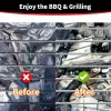 Grill Brush - 18'' Safe Wire BBQ Brush for Outdoor Grill, 3 in 1 Efficient Stainless Steel Grilling Cleaner, BBQ Accessories for All Grates