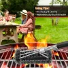 Grill Brush - 18'' Safe Wire BBQ Brush for Outdoor Grill, 3 in 1 Efficient Stainless Steel Grilling Cleaner, BBQ Accessories for All Grates