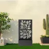 Metal Garden Bed with Trellis, 43 Inch Height Metal Planter Box with Trellis, Garden Box for Climbing Plants Vegetable, Metal Garden Bed with Drainage