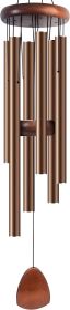 Large Aluminium Wind Chimes 37 Inches to Create a Zen Atmosphere Suitable for Outdoor, Garden (Color: coffee)