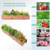 Wooden Decorative Planter Box for Garden Yard and Window
