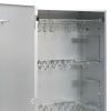 BBQ Oven Smoker with Wood Chips 17.5"x11.4"x43.3" Galvanized Steel
