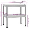 BBQ Oven Smoker with Table Galvanized Steel