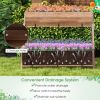 Vertical Raised Garden bed with 3 Wooden Planter Boxes