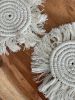 MacramÃ© Drink Coasters; (7inch)