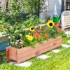 Wooden Decorative Planter Box for Garden Yard and Window