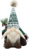 Christmas Gnomes Plush Decorations Handmade Scandinavian Tomte Stuffed Santa with Branch and Bag Xmas Decor for Home Kitchen Farmhouse Tiered Tray -