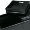 Avalon - Storage Ottoman - Midnight Black