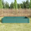 Raised Garden Bed Outdoor, 6Ã—3Ã—1ft , Metal Raised Rectangle Planter Beds for Plants, Vegetables, and Flowers - Green