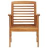 Patio Chairs 2 pcs Solid Acacia Wood