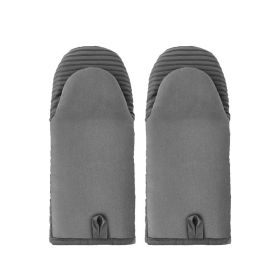 Oven Gloves with Hangable Design for Household Kitchen (Color: gray, Type: Grill Supplies)