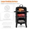 3-in-1 Charcoal BBQ Grill Combo with Built in Thermometer