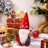 Christmas Gnomes Plush Decoration,Gnome Plush Christmas Decoration Handmade Swedish Dwarf Scandinavian Tomte Elf Gnomes for Home Office Table Decor